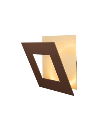 DALIA * APLIQUE CUADRADO 24W - ORO + CORTEN